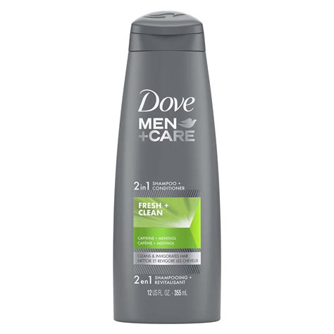 Dove Mencare Fortifying Fresh And Clean Thickening 2 In 1 Shampoo Plus
