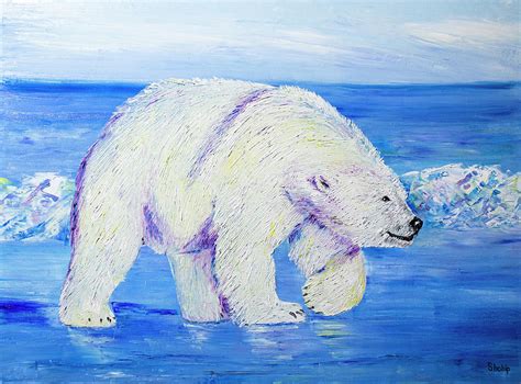 Polar Bear Painting By Natalia Shchipakina Pixels