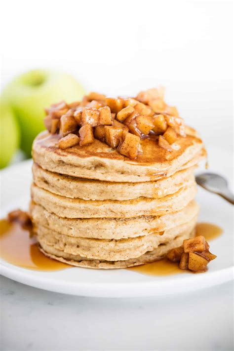 Fluffy Apple Cinnamon Pancakes I Heart Naptime