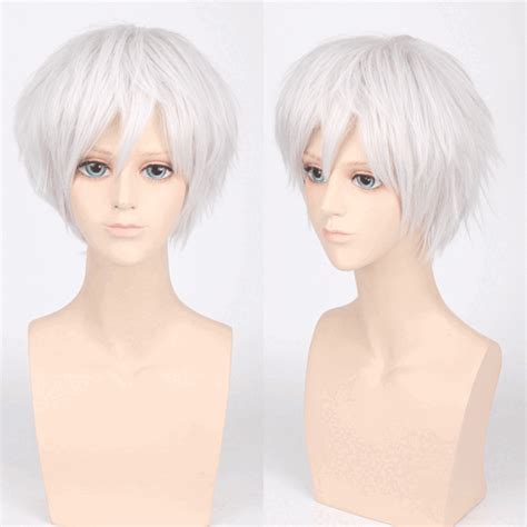 Buy Anime Hunterxhunter Killua Zoldyck Short Silver White Hair Cosplay