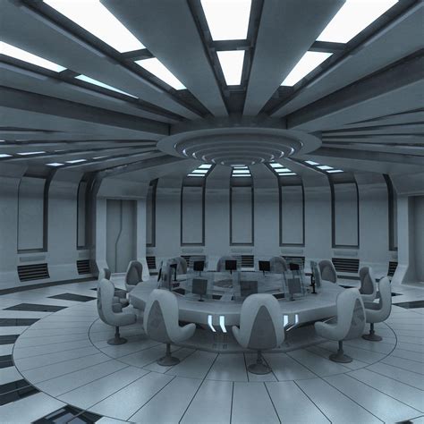 3d Futuristic Interior Model Scifi Interior Spaceship Interior