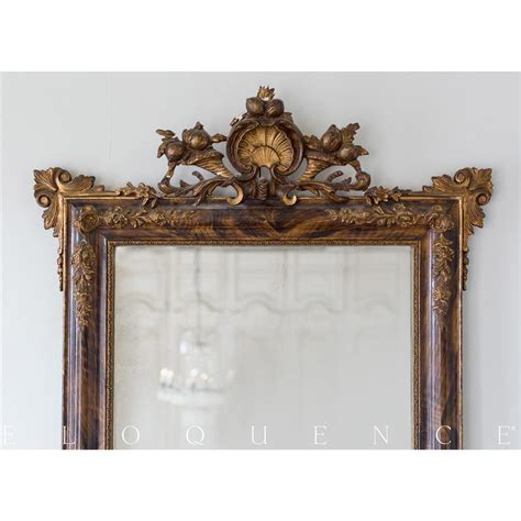 Eloquence French Country Style Antique Mirror 1900 Kathy Kuo Home