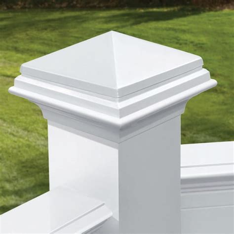 Deckorators 4 In X 4 In White Aluminum Deck Post Cap In The Deck Post