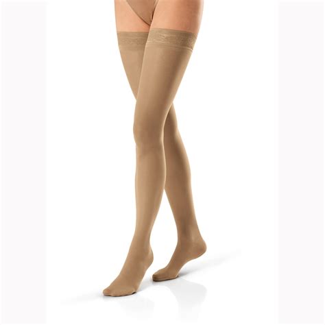 jobst diamond ultrasheer thigh high closed toe stockings 15 20 mmhg ebay