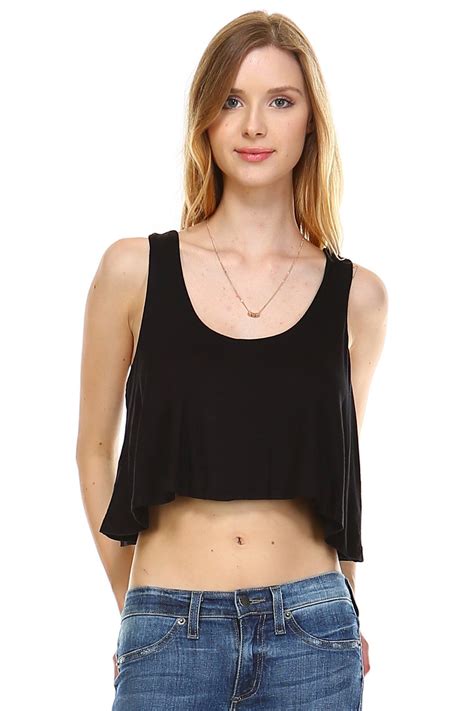 Women S Solid Color Loose Crop Tank Fashion Fashion Clothes Women