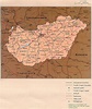 Detailed administrative map of Hungary. Hungary detailed administrative ...