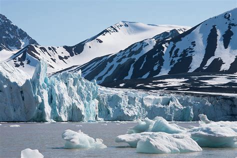Glacier And Icebergs Around Svalbard In Photograph By Nailzchap Fine