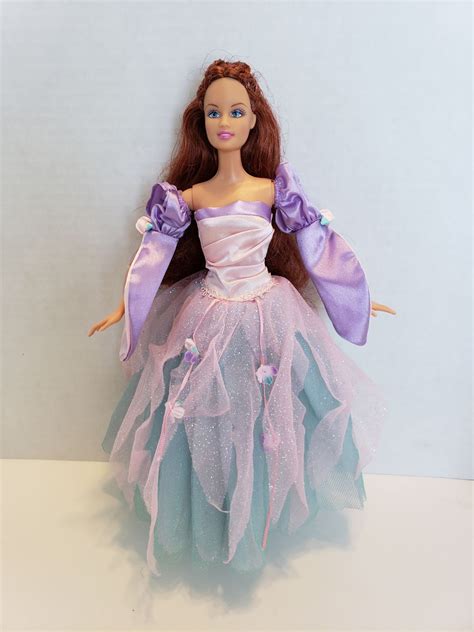 2003 Barbie In Swan Lake Teresa As Fairy Queen Doll Wred Hair Aqua