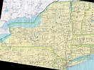 Mapa do Estado de Nova Iorque, Estados Unidos da America