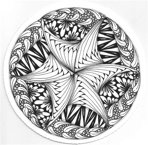 20140921thursdayzendala Zendala Zentangle Patterns Color Pencil Art