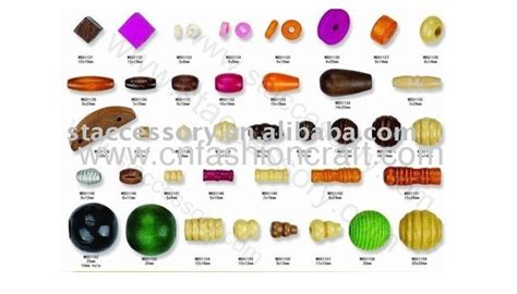 Different Shapes Colourful Wooden Beads From China