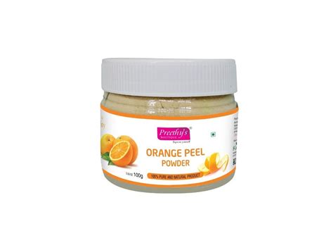 Preethys Boutique Orange Peel Powder For Skin Care Packaging Size