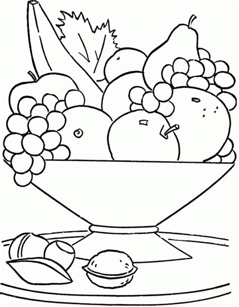 In case you don\'t find what you are looking for, use the top search bar to search again! Coloring Pages Of Fruit Basket - Coloring Home