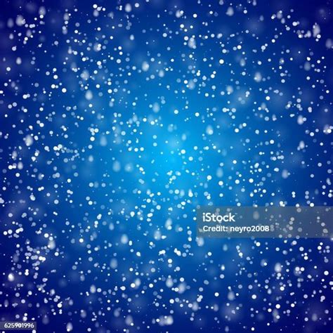 Falling Snow Sky Background Winter Snowed In Vector Pattern Stock