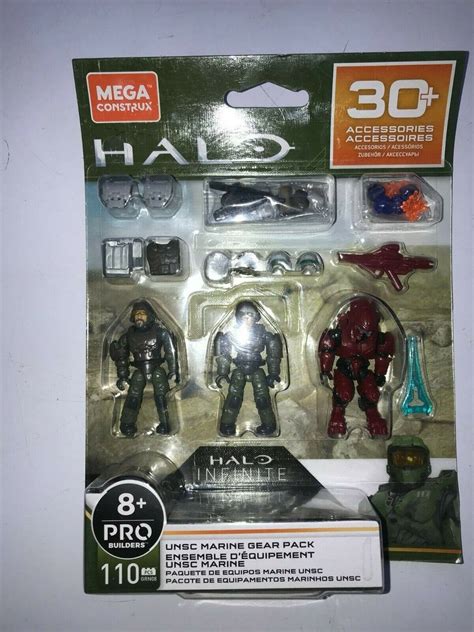 Mega Construx Grn08 Halo Infinite Unsc Marine Gear Pack 30 Accessories