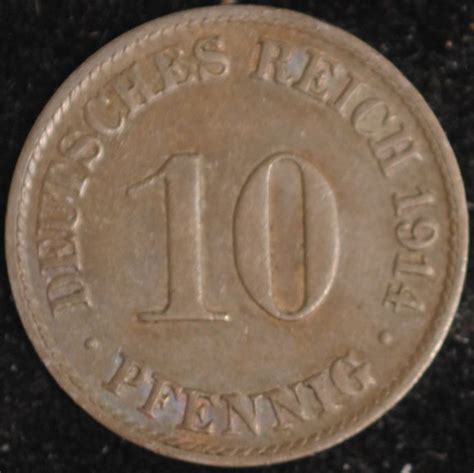 1914A Germany Empire 10 Pfennig AU For Sale Buy Now Online Item