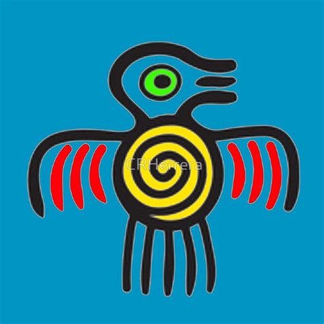 Mayan Bird Of Power Floor Pillow By Crherrera In 2021 Mayan Symbols