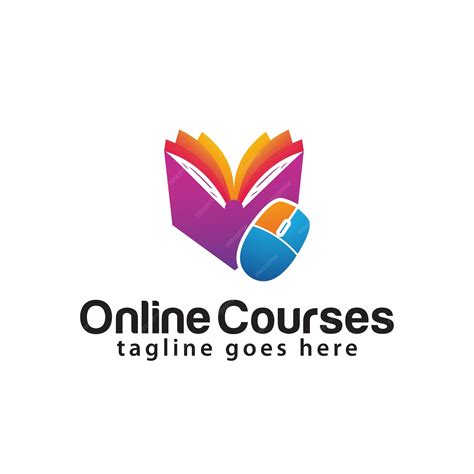 Premium Vector Online Courses Logo Design Template
