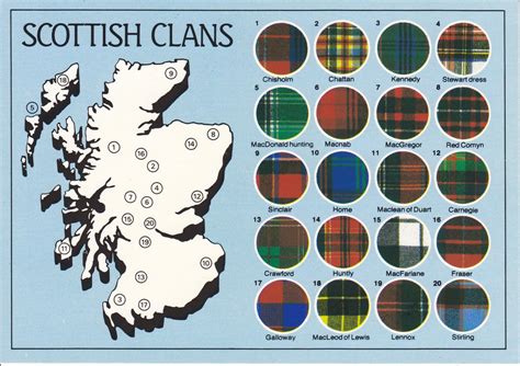 Scotland Scottish Clans Map Postcard 3 Maps In An Envelope Flickr