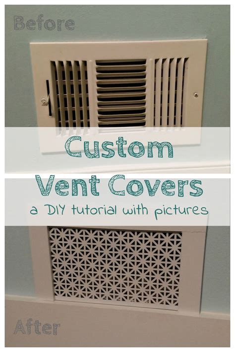 How to make custom air return vent cover diy. How to Make Custom Air Vent Covers | Air vent covers, Vent ...