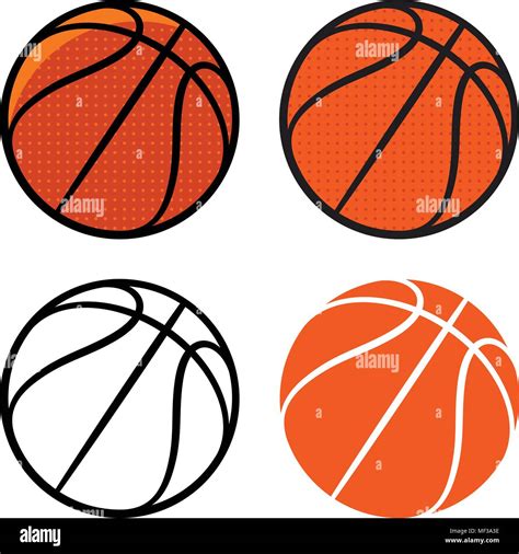 Basketball Ball Vector Illustration Basketball Icon Stock Vector