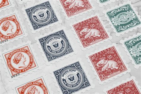 Postage Stamps Mock Up Premium And Free Psd Mockup Store