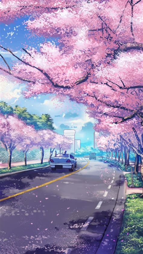 Download Japan Anime Aesthetic Sakura Wallpaper