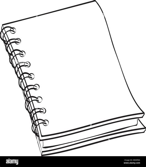 Cuaderno Escolar Dibujar Imagen Vector De Stock Alamy