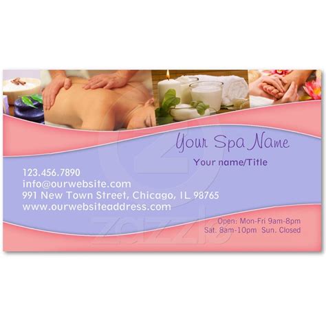 Spa Massage Business Card Massage Business Spa Massage Massage