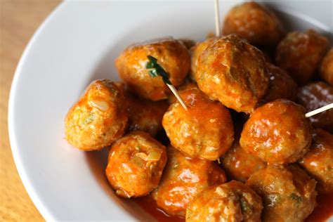 The texture is much lighter than regular meatballs,and they are downright tasty! Buffalo Chicken Meatballs - Everything Erica