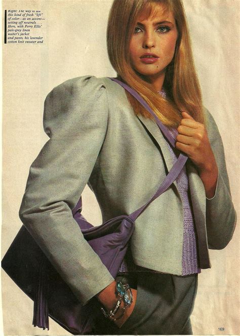 Perry Ellis 1980 Kim Alexis 1980s Fashion Supermodels