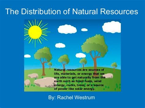The Distribution Of Natural Resources Free Books And Childrens