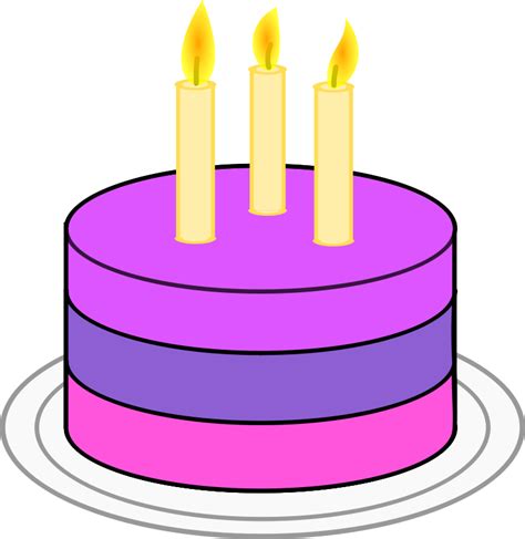 Simple Birthday Cake Png Clip Art Library