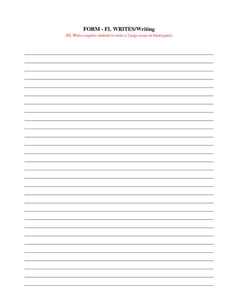 9 Best Images Of Staar Lined Writing Paper Printable Printable Lined