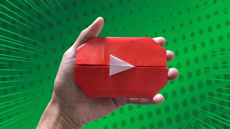 How To Make Origami Best Origami Youtube Play Button Jo Nakashima