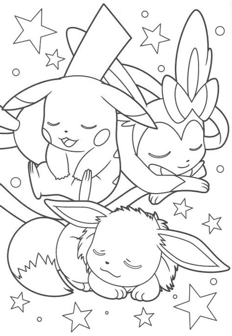 Search images from huge database containing over 620,000 coloring pages. Pikachu and Eevee Friends coloring book (end) (With images) | Pokemon coloring sheets, Pokemon ...
