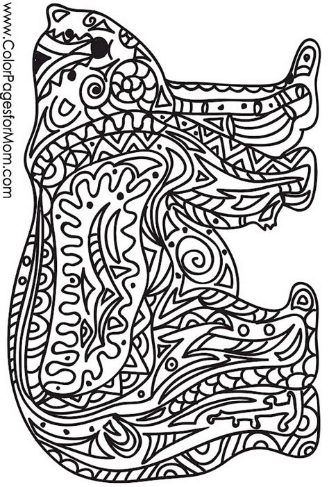 Animals 40 Advanced Coloring Page