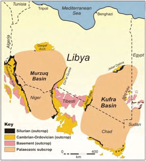 Location Of The Kufra And Murzuq Basins In Southern Libya Areas Of