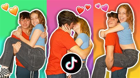 recreating viral couples tiktoks with my girlfriend challenge first kiss 💋 ️ ft indi star