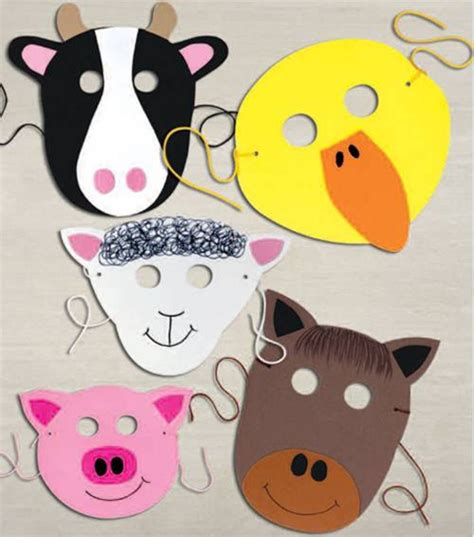 Craft Foam Animal Masks And For Babies And Kids At Craft Ideas