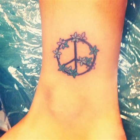 Peace Sign Tattoos For Women