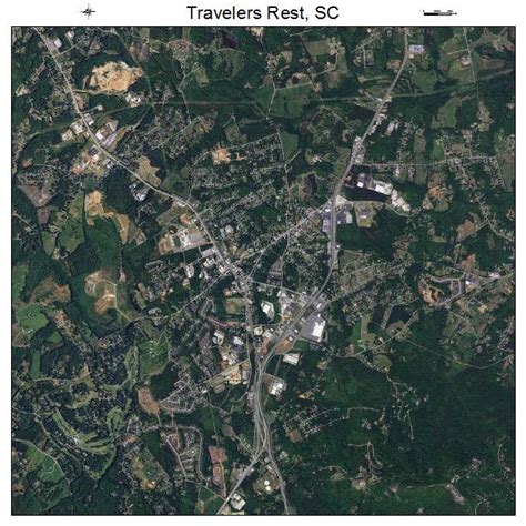 Aerial Photography Map Of Travelers Rest Sc South Carolina