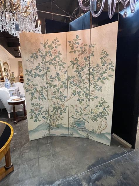 Vintage Gracie 4 Panel Screen For Sale At 1stdibs