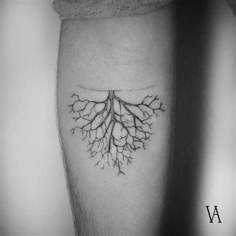 Tree Roots Drawing Tattoo