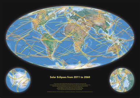 Here Is A Map Of All Of The Solar Eclipses Around The World From 2010