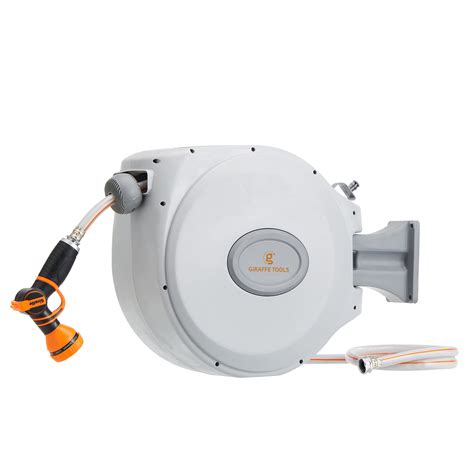 Buy Giraffe Retractable Garden Hose Reel 58 In X 614 Ft Wall