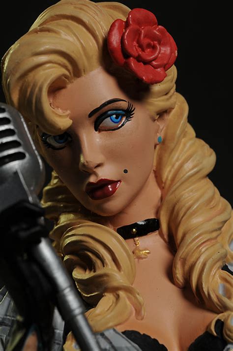 Review And Photos Of Dc Bombshells Black Canary Statue From Dc Collectibles