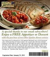 Images of Free Olive Garden Appetizer Coupon 2017