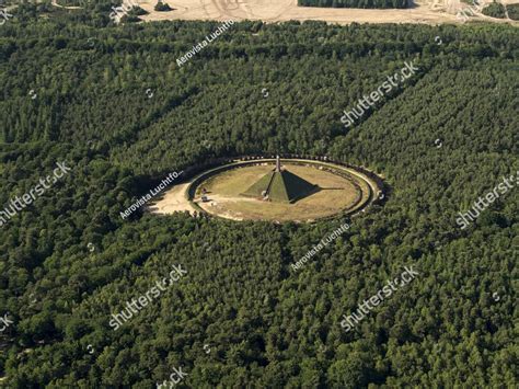 Aerial View Of The Pyramid Of Austerlitz In The Forest Utrechtse