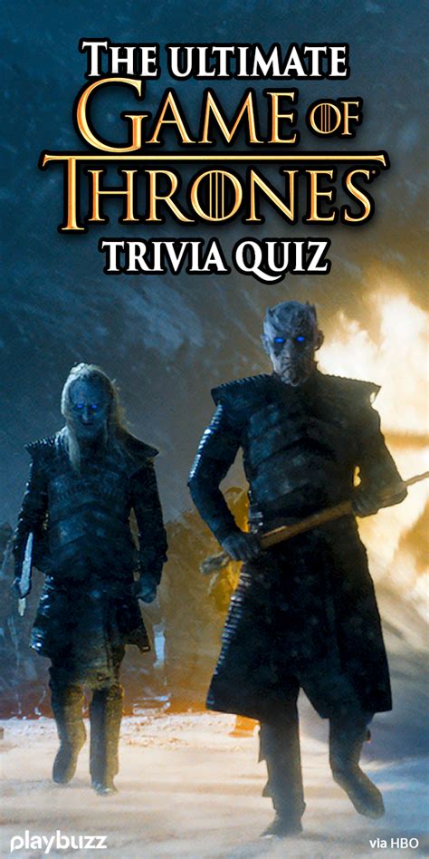 The Ultimate Game Of Thrones Trivia Quiz Game Of Thrones Facts Trivia Quiz Trivia